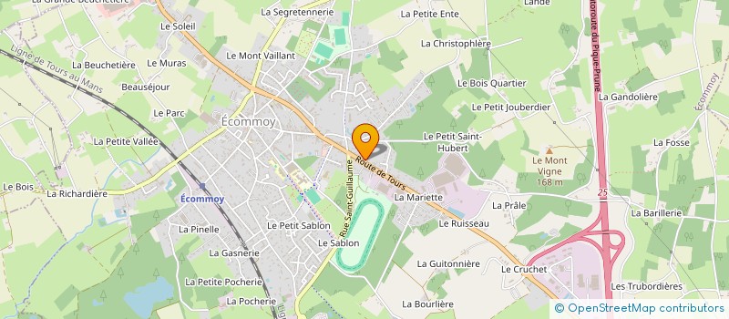 localisation de l'entreprise MONSIEUR PHILIPPE PECOURT  ECOMMOY