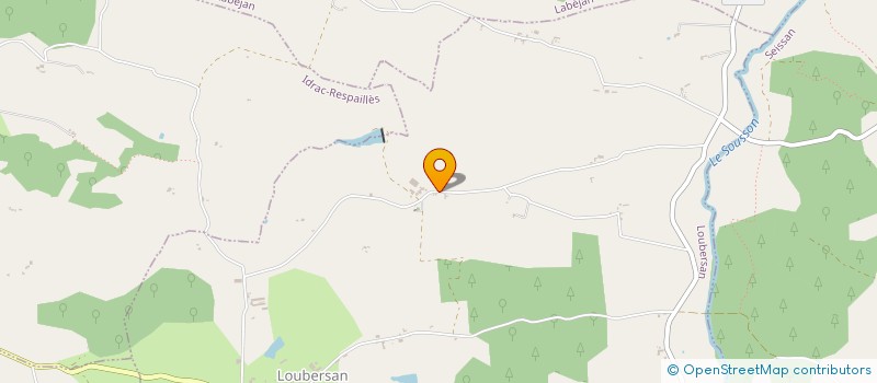 localisation de l'entreprise MONSIEUR PHILIPPE PEGUILHAN  LOUBERSAN