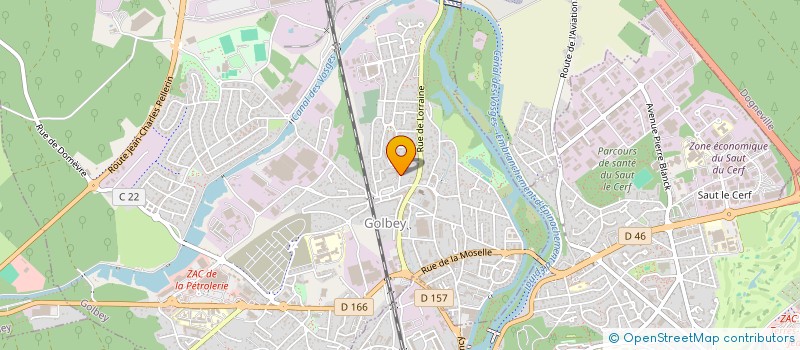 localisation de l'entreprise MONSIEUR PHILIPPE PELLETIER  GOLBEY