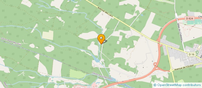 localisation de l'entreprise MONSIEUR PHILIPPE PELTIER  SAINT-VINCENT-DE-PAUL