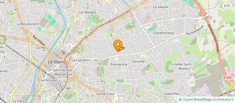 localisation de l'entreprise MONSIEUR PHILIPPE PENARD  LE MANS