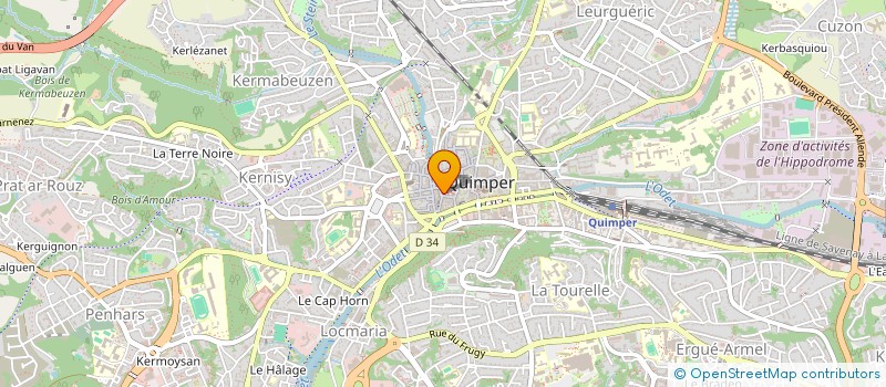 localisation de l'entreprise MONSIEUR PHILIPPE PENNEC à QUIMPER