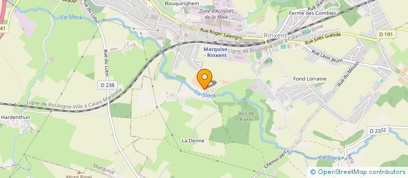 localisation de l'entreprise MONSIEUR PHILIPPE PERARD  RINXENT