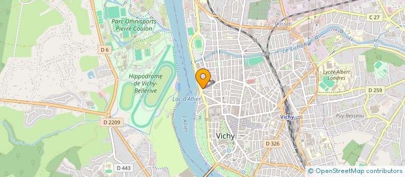 localisation de l'entreprise MONSIEUR PHILIPPE PERCHERON à VICHY