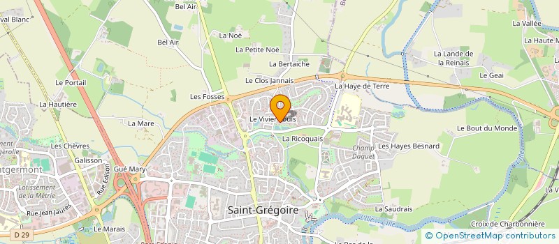 localisation de l'entreprise MONSIEUR PHILIPPE PERDRIEL à SAINT-GREGOIRE