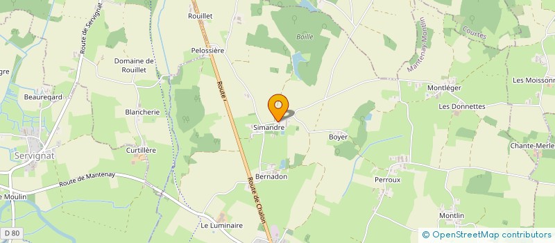 localisation de l'entreprise MONSIEUR PHILIPPE PERDRIX  MANTENAY-MONTLIN