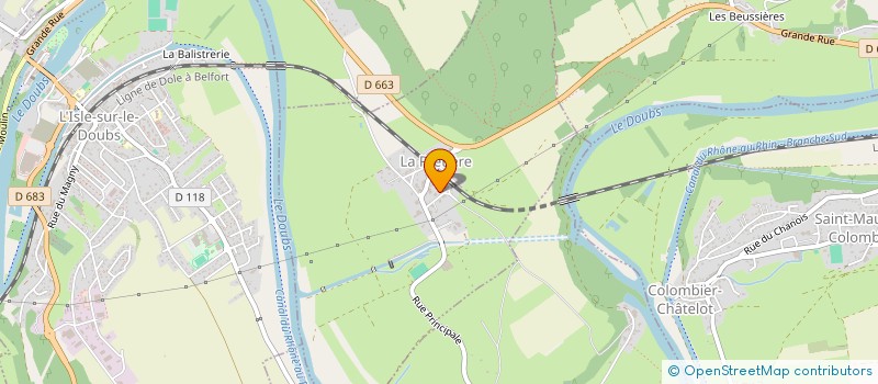 localisation de l'entreprise MONSIEUR PHILIPPE PERDRIZET  LA PRETIERE