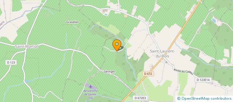 localisation de l'entreprise MONSIEUR PHILIPPE PEREIRA  SAINT-LAURENT-DU-BOIS