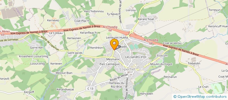 localisation de l'entreprise MONSIEUR PHILIPPE PERES  LOPERHET