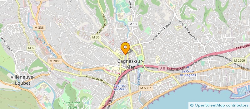 localisation de l'entreprise MONSIEUR PHILIPPE PEREZ  CAGNES-SUR-MER