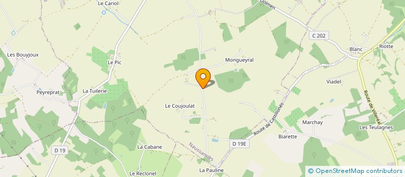 localisation de l'entreprise MONSIEUR PHILIPPE PERIER  NAUSSANNES