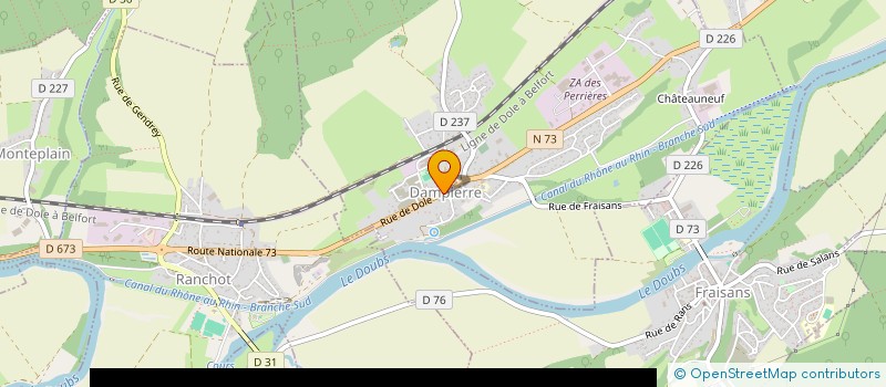 localisation de l'entreprise MONSIEUR PHILIPPE PERNET  FALLETANS