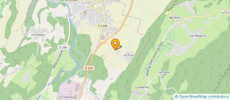 localisation de l'entreprise MONSIEUR PHILIPPE PERONNET  ENTRE-DEUX-GUIERS