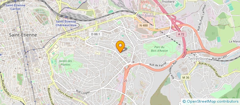 localisation de l'entreprise MONSIEUR PHILIPPE PERRET  SAINT-ETIENNE