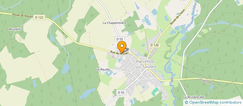 localisation de l'entreprise MONSIEUR PHILIPPE PERRICHET  PIERREFITTE-SUR-SAULDRE