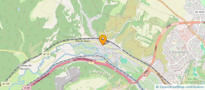 localisation de l'entreprise MONSIEUR PHILIPPE PERRIN  PLOMBIERES-LES-DIJON