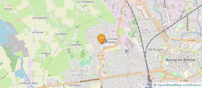 localisation de l'entreprise MONSIEUR PHILIPPE PERRODIN à SAINT-DENIS-LES-BOURG