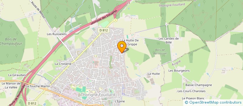 localisation de l'entreprise MONSIEUR PHILIPPE PERSAIS  THORIGNE-FOUILLARD