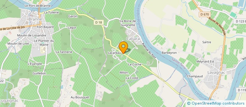 localisation de l'entreprise MONSIEUR PHILIPPE PESSOTTO  CABARA