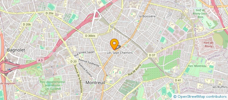 localisation de l'entreprise MONSIEUR PHILIPPE PETIT à MONTREUIL