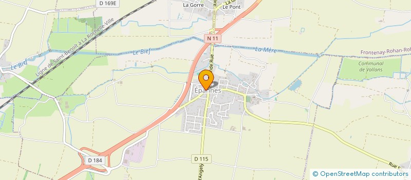 localisation de l'entreprise MONSIEUR PHILIPPE PETIT  EPANNES