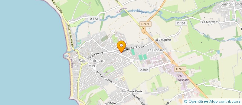 localisation de l'entreprise MONSIEUR PHILIPPE PETITFRERE  SAINT-PAIR-SUR-MER