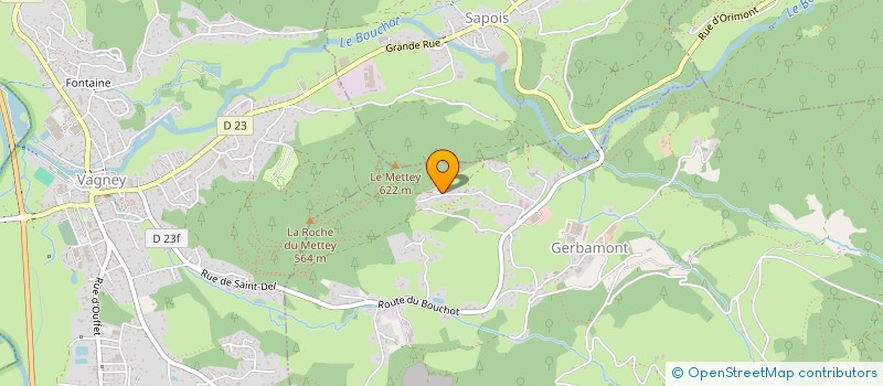 localisation de l'entreprise MONSIEUR PHILIPPE PETITJEAN  GERBAMONT