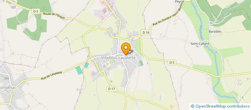 localisation de l'entreprise MONSIEUR PHILIPPE PETRY à VILLEBOIS-LAVALETTE