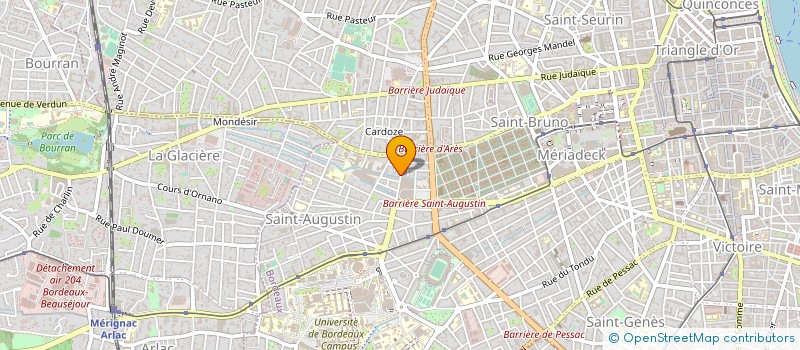 localisation de l'entreprise MONSIEUR PHILIPPE PEYREFITTE  BORDEAUX