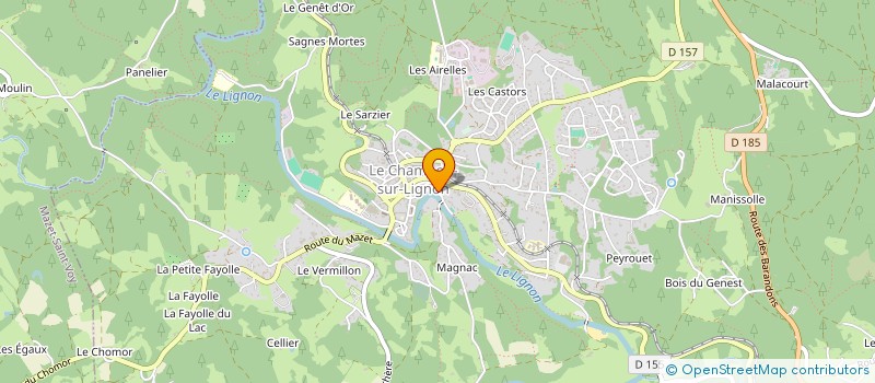 localisation de l'entreprise MONSIEUR PHILIPPE PEYROT  LE CHAMBON-SUR-LIGNON