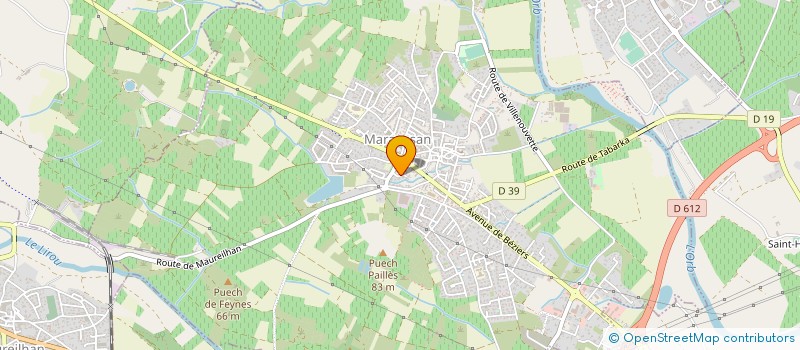 localisation de l'entreprise MONSIEUR PHILIPPE PEYSSON  CAZOULS-LES-BEZIERS