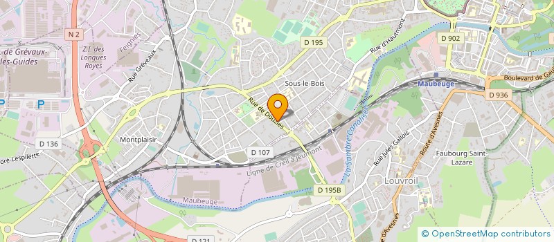 localisation de l'entreprise MONSIEUR PHILIPPE PEZE  MAUBEUGE