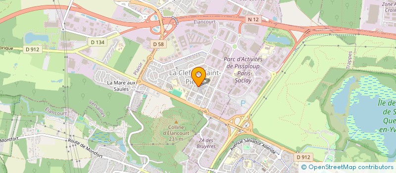 localisation de l'entreprise MONSIEUR PHILIPPE PEZET  ELANCOURT