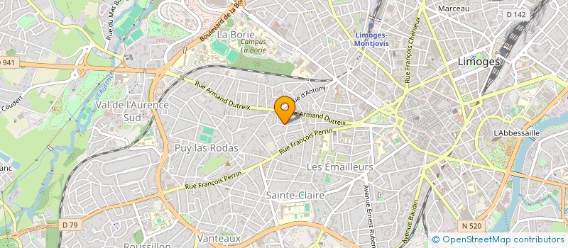 localisation de l'entreprise MONSIEUR PHILIPPE PHILIPPARIE à LIMOGES