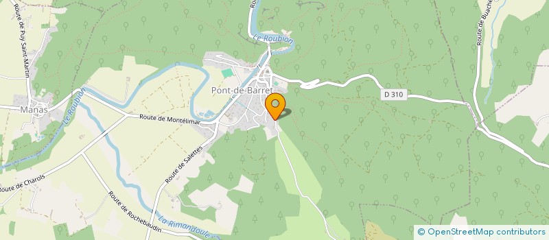 localisation de l'entreprise MONSIEUR PHILIPPE PHILIPPOT  PONT-DE-BARRET