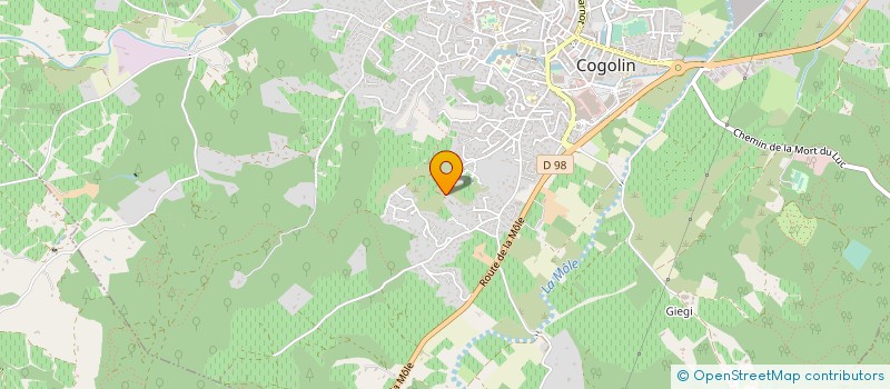 localisation de l'entreprise MONSIEUR PHILIPPE PIGNON  COGOLIN