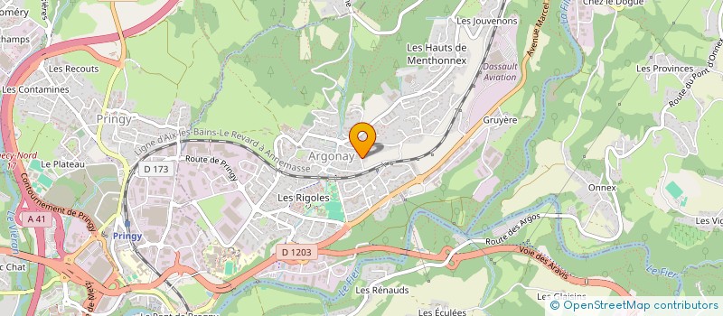 localisation de l'entreprise MONSIEUR PHILIPPE PILATO  ARGONAY