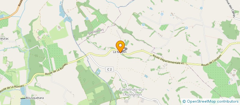 localisation de l'entreprise MONSIEUR PHILIPPE PILLON  CASTELNAU-SUR-L'AUVIGNON