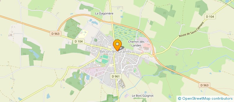 localisation de l'entreprise MONSIEUR PHILIPPE PIN  BECON-LES-GRANITS
