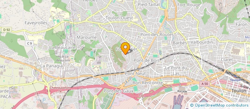 localisation de l'entreprise MONSIEUR PHILIPPE PINEL  TOULON