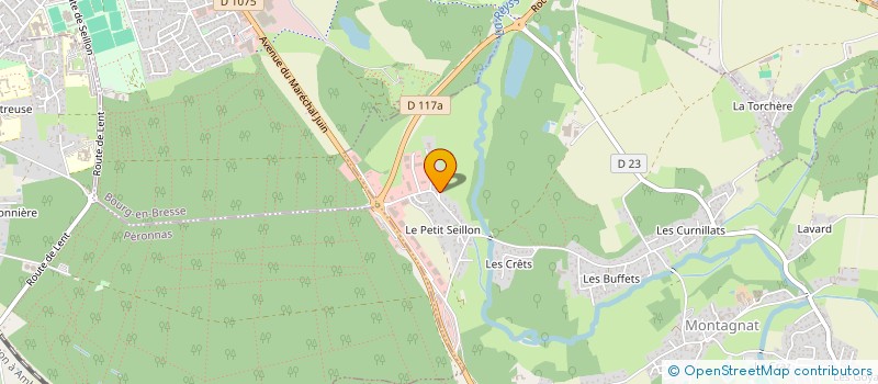 localisation de l'entreprise MONSIEUR PHILIPPE PIROUD  MONTAGNAT