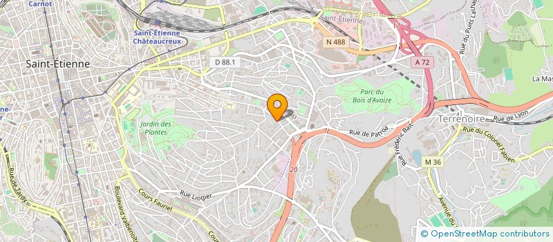 localisation de l'entreprise MONSIEUR PHILIPPE PITAVAL  SAINT-ETIENNE