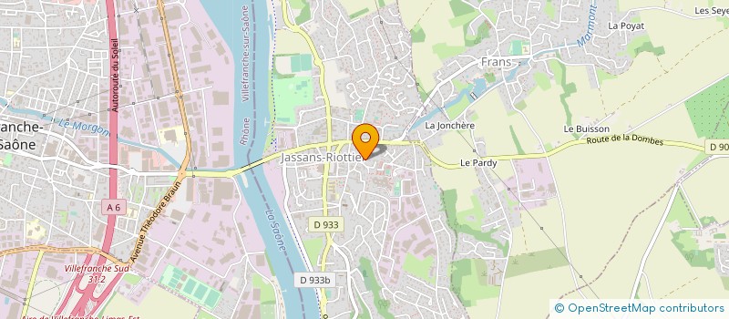 localisation de l'entreprise MONSIEUR PHILIPPE PITIOT  JASSANS-RIOTTIER