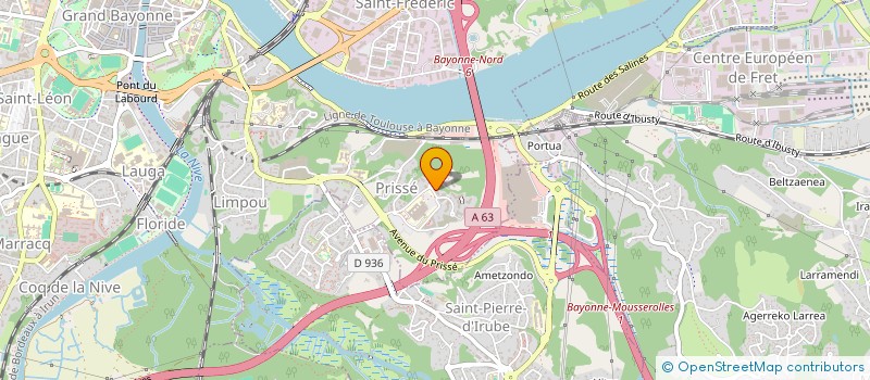 localisation de l'entreprise MONSIEUR PHILIPPE PIVERT à BAYONNE