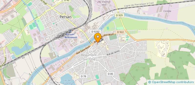 localisation de l'entreprise MONSIEUR PHILIPPE PIZZUTI  BEAUMONT-SUR-OISE
