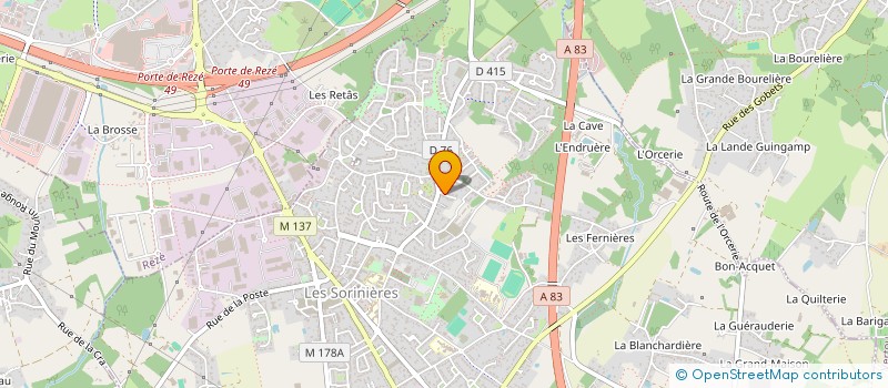 localisation de l'entreprise MONSIEUR PHILIPPE PLAIDEUX  LES SORINIERES