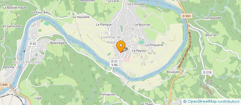 localisation de l'entreprise MONSIEUR PHILIPPE PLANAT à LIVINHAC-LE-HAUT
