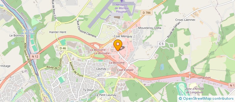 localisation de l'entreprise MONSIEUR PHILIPPE PLANQUETTE  MORLAIX