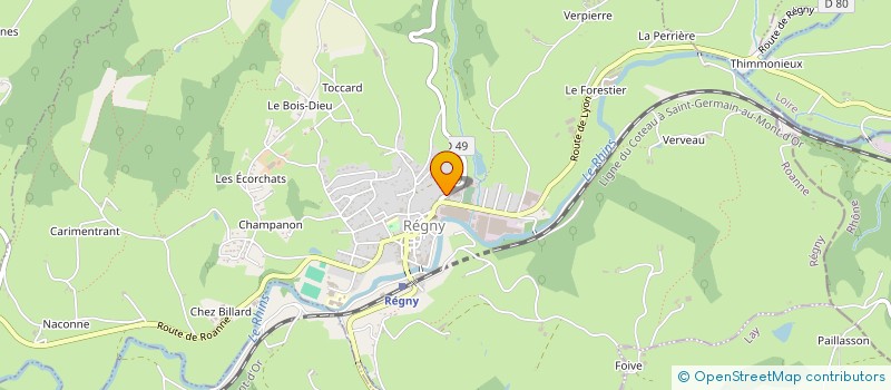 localisation de l'entreprise MONSIEUR PHILIPPE PLASSE à REGNY