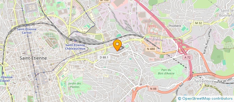 localisation de l'entreprise MONSIEUR PHILIPPE PLET  SAINT-ETIENNE